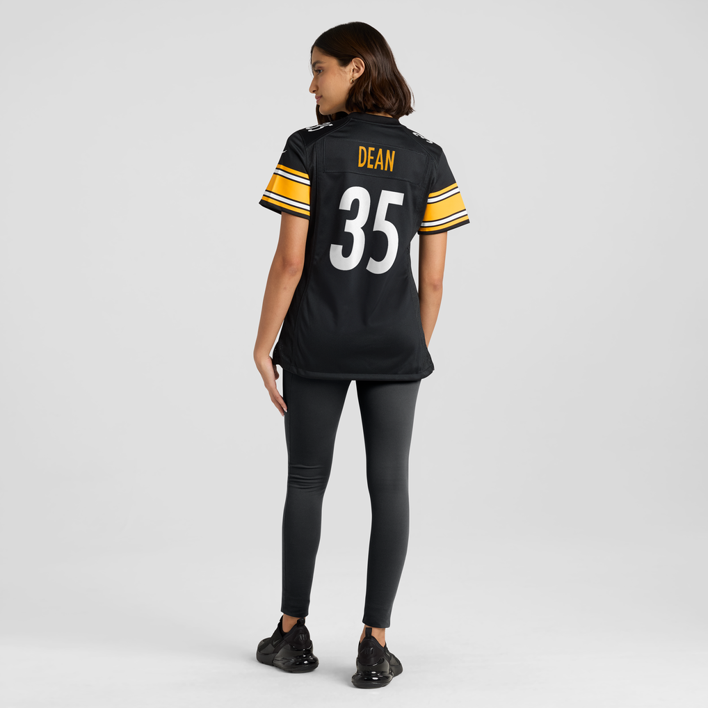 Women's Pittsburgh Steelers Jamel Dean Black Team Game Jersey