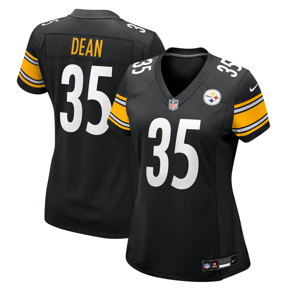 Women's Pittsburgh Steelers Jamel Dean Black Team Game Jersey