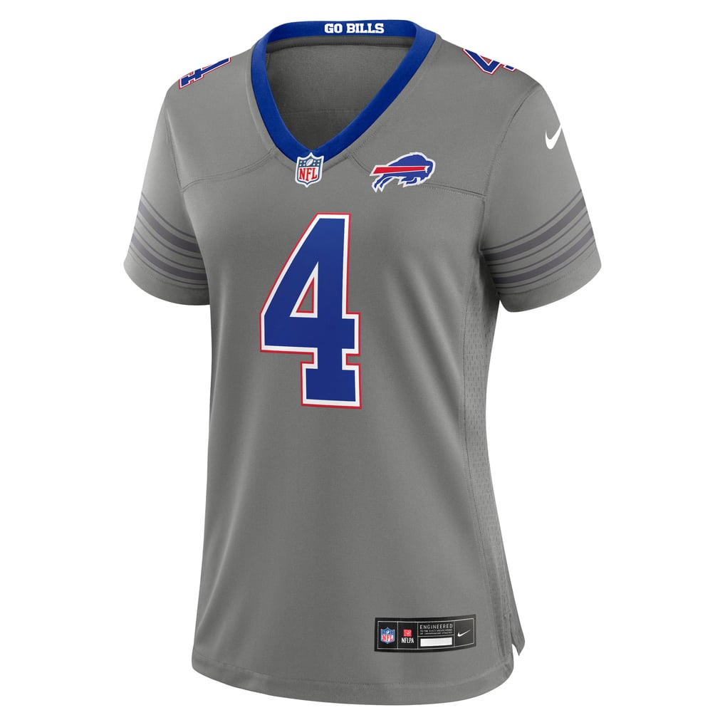 Women's Buffalo Bills James Cook III Gray Nickel City Game Jersey