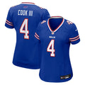 Women's Buffalo Bills James Cook III Royal Team Game Jersey