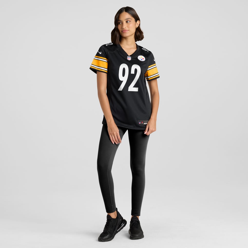 Women's Pittsburgh Steelers James Harrison Black Retired Game Jersey