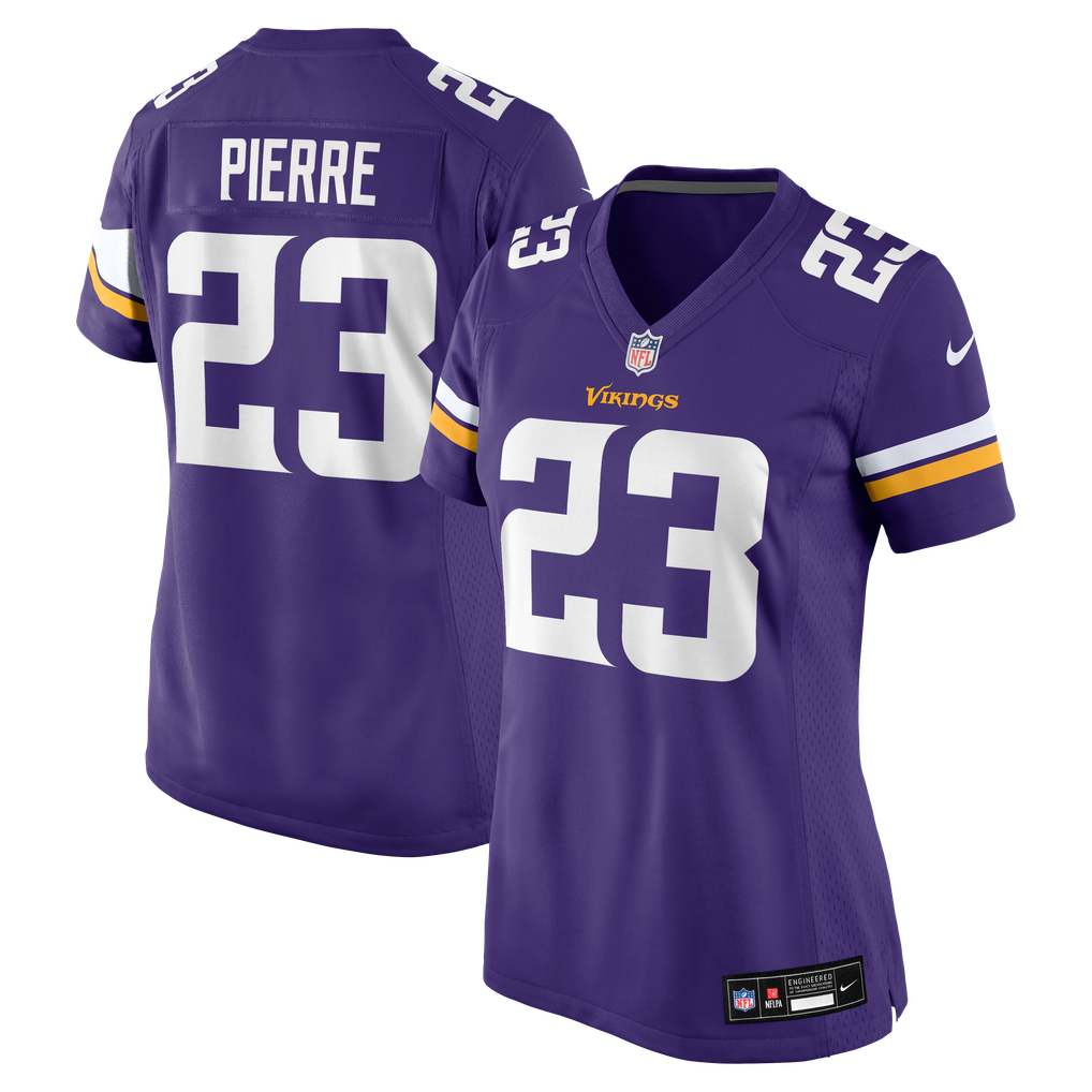 Women's Minnesota Vikings James Pierre Purple Team Game Jersey