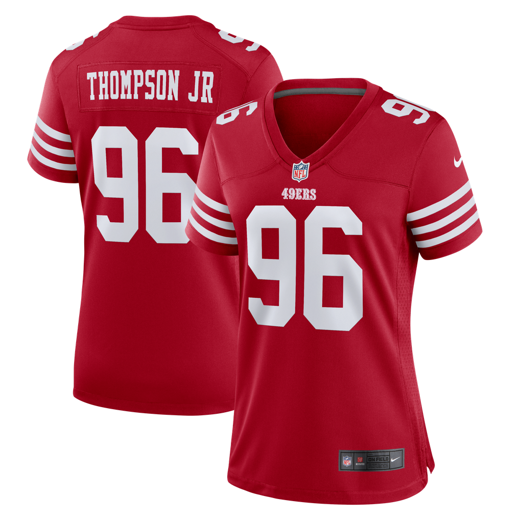 Women's San Francisco 49ers James Thompson Jr Scarlet Team Game Jersey