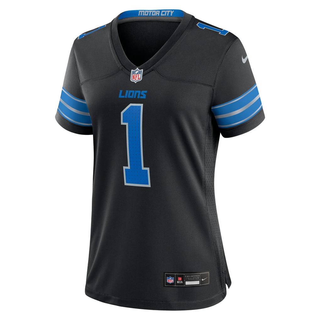 Women's Detroit Lions Jameson Williams Black 2nd Alternate Game Player Jersey