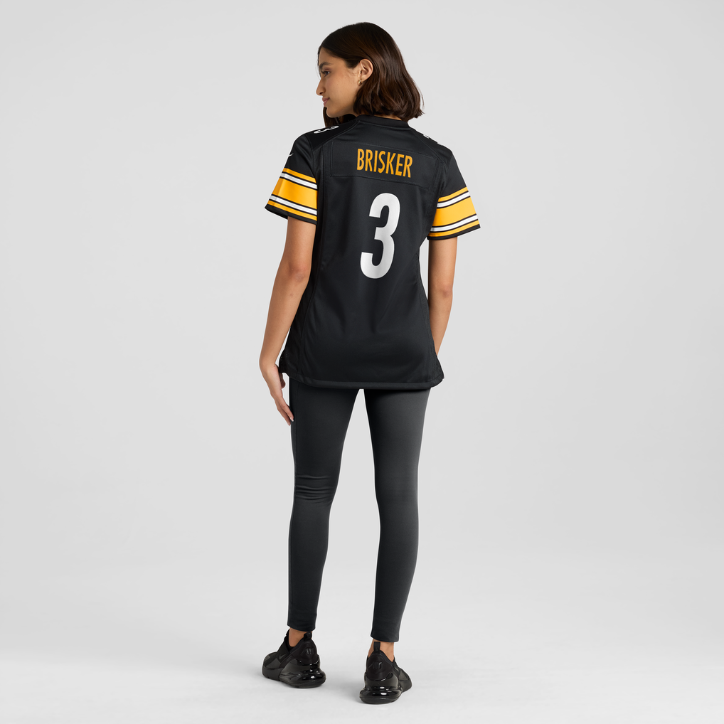 Women's Pittsburgh Steelers Jaquan Brisker Black Team Game Jersey
