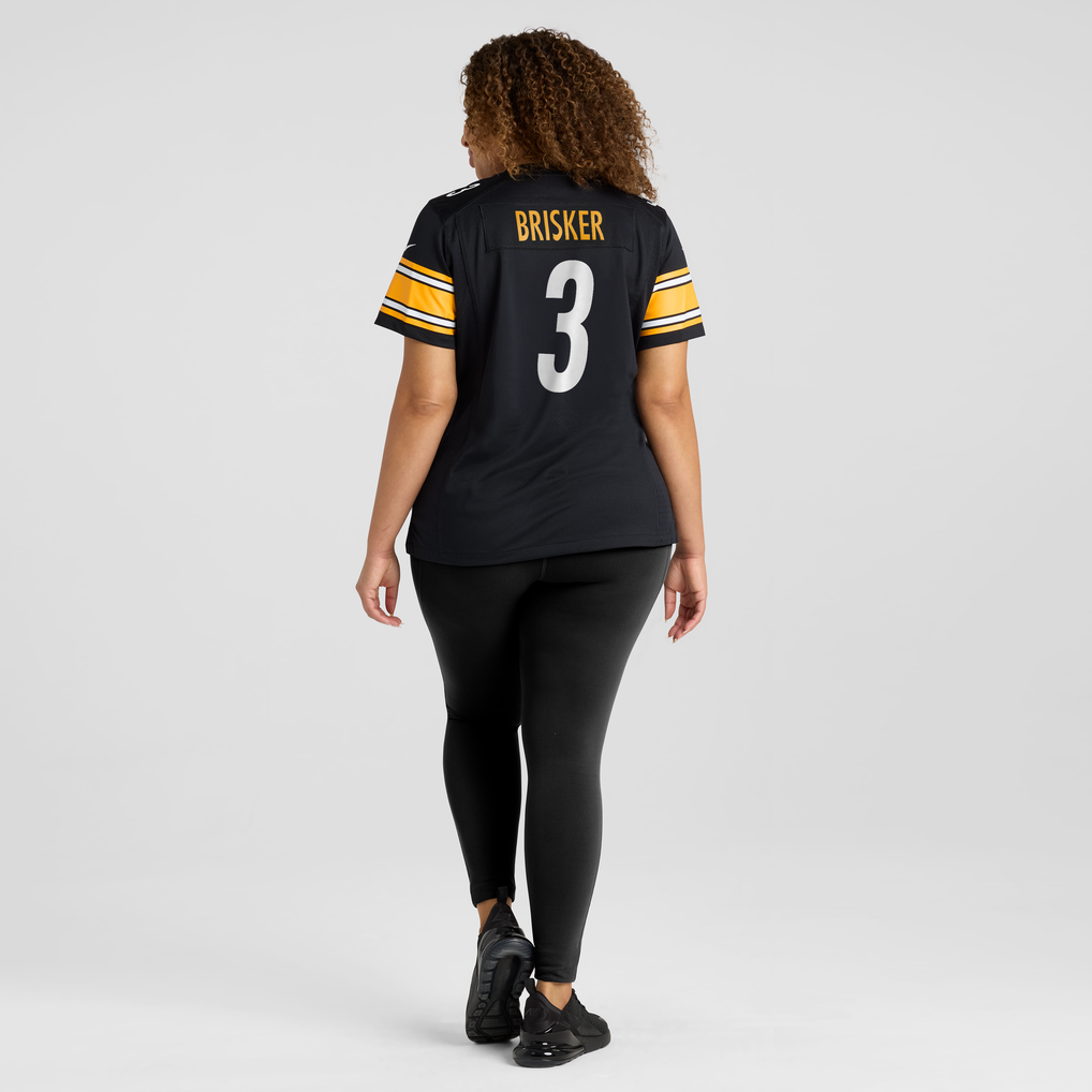 Women's Pittsburgh Steelers Jaquan Brisker Black Team Game Jersey