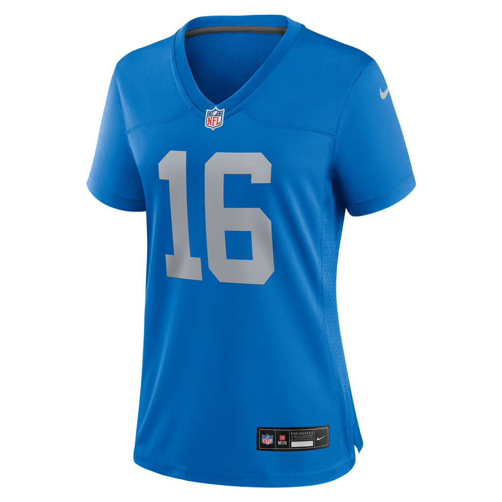 Women's Detroit Lions Jared Goff Blue Alternate Game Jersey