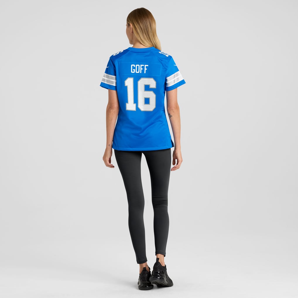 Women's Detroit Lions Jared Goff Blue Game Jersey