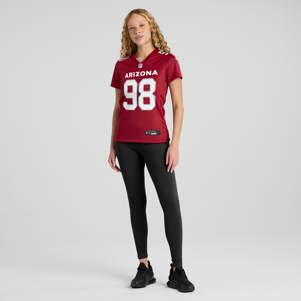 Women's Arizona Cardinals Jared Harrison-Hunte Cardinal Team Game Jersey