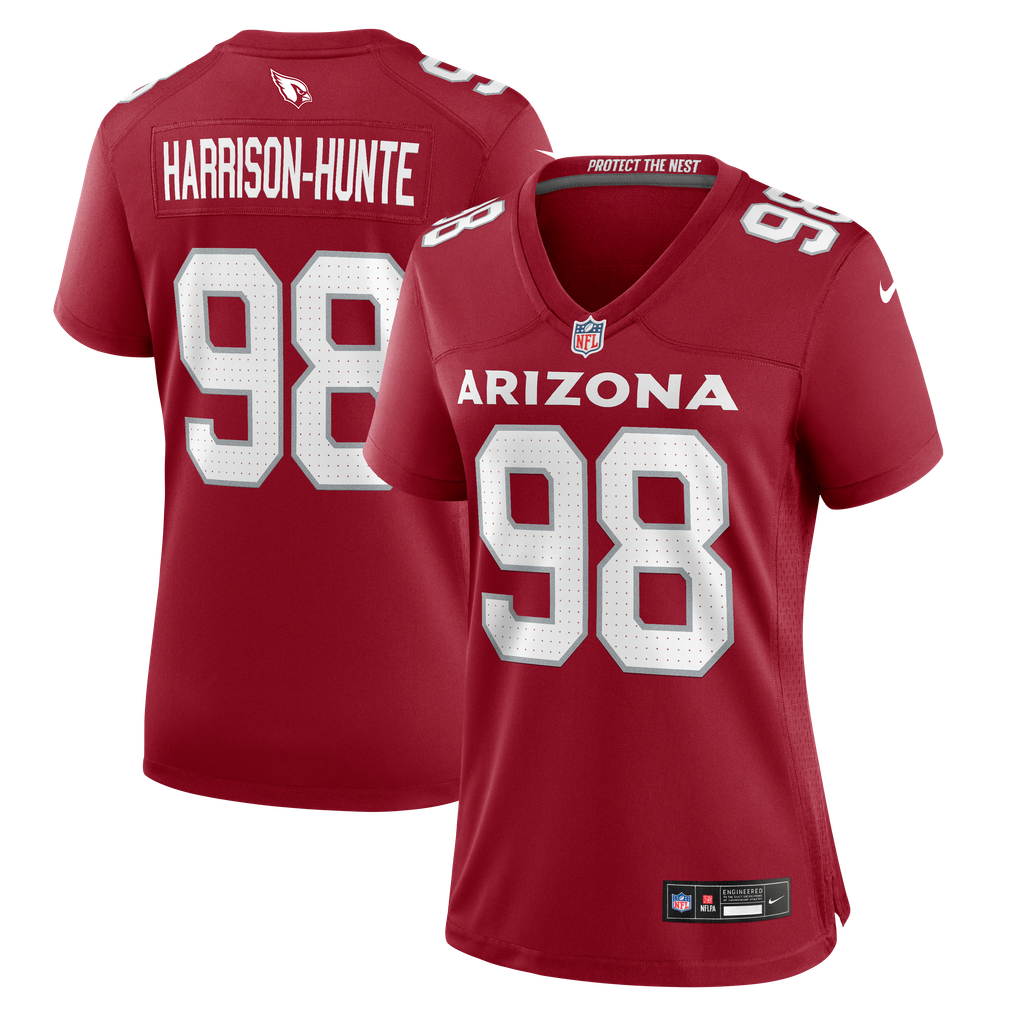 Women's Arizona Cardinals Jared Harrison-Hunte Cardinal Team Game Jersey