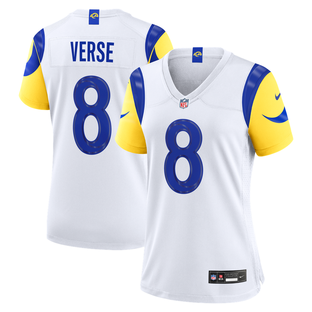 Women's Los Angeles Rams Jared Verse White Game Jersey