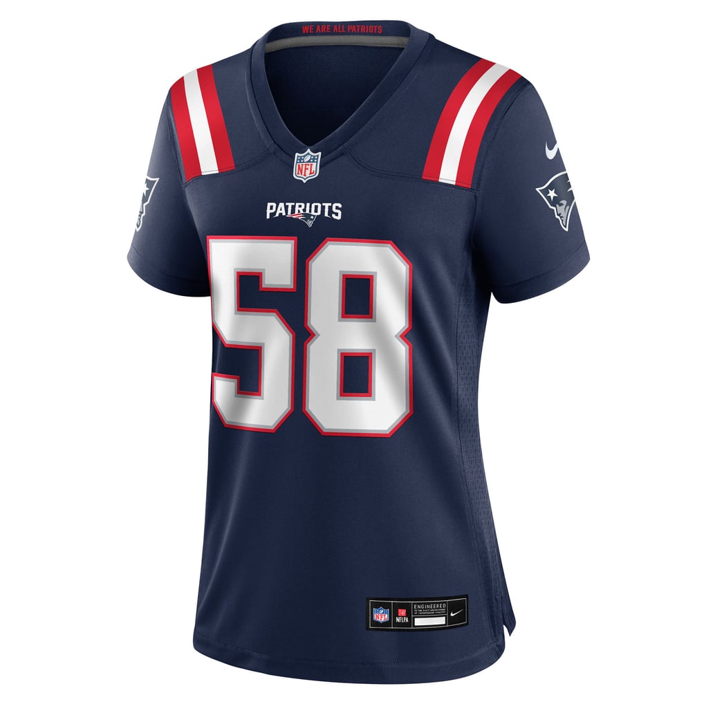 Women's New England Patriots Jared Wilson Navy Team Game Jersey