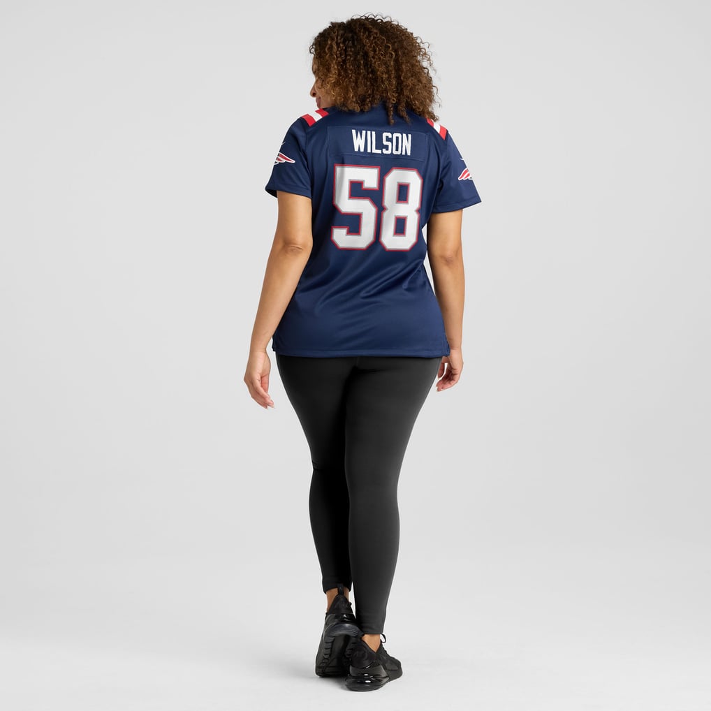 Women's New England Patriots Jared Wilson Navy Team Game Jersey