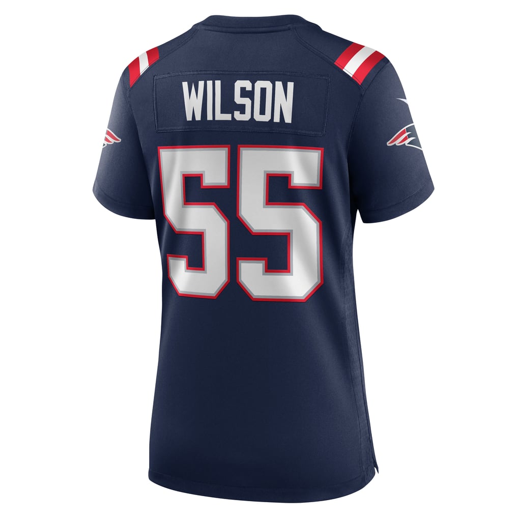 Women's New England Patriots Jared Wilson Navy Team Game Jersey