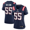 Women's New England Patriots Jared Wilson Navy Team Game Jersey