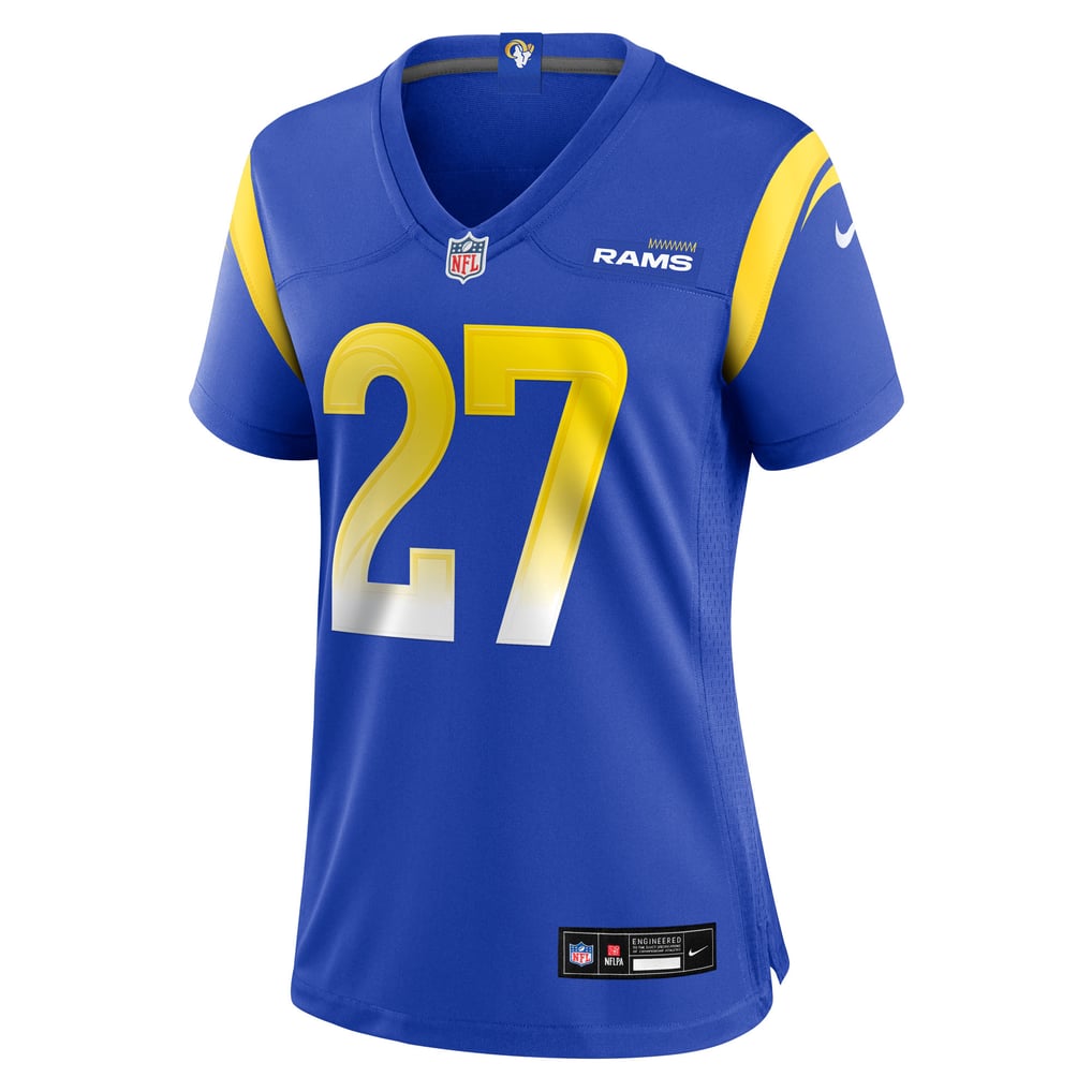 Women's Los Angeles Rams Jarquez Hunter Royal Team Game Jersey