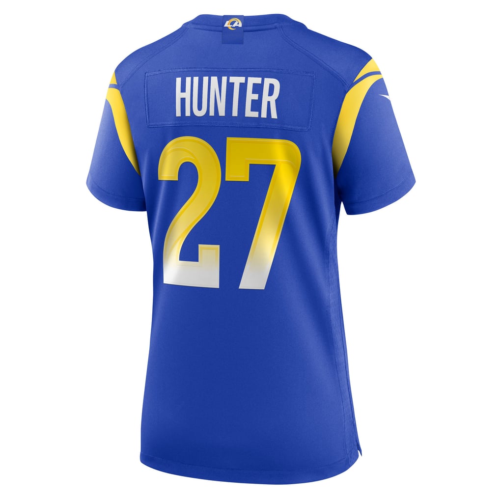 Women's Los Angeles Rams Jarquez Hunter Royal Team Game Jersey