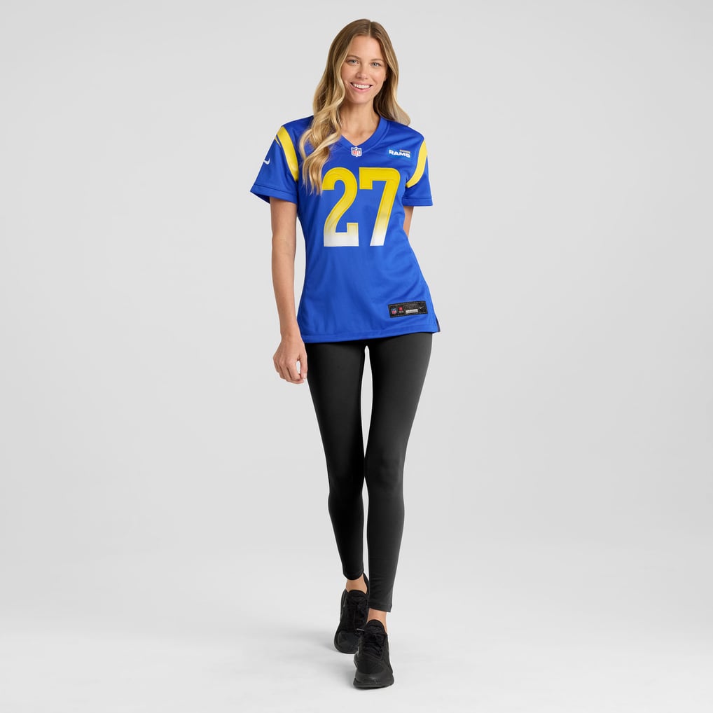 Women's Los Angeles Rams Jarquez Hunter Royal Team Game Jersey