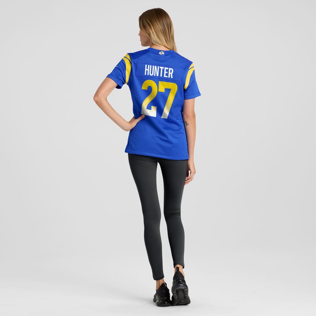 Women's Los Angeles Rams Jarquez Hunter Royal Team Game Jersey