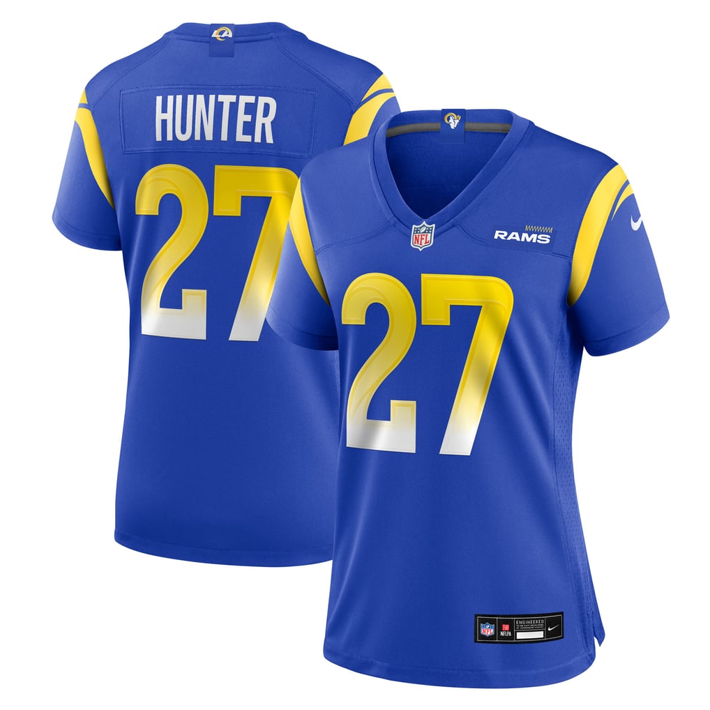 Women's Los Angeles Rams Jarquez Hunter Royal Team Game Jersey