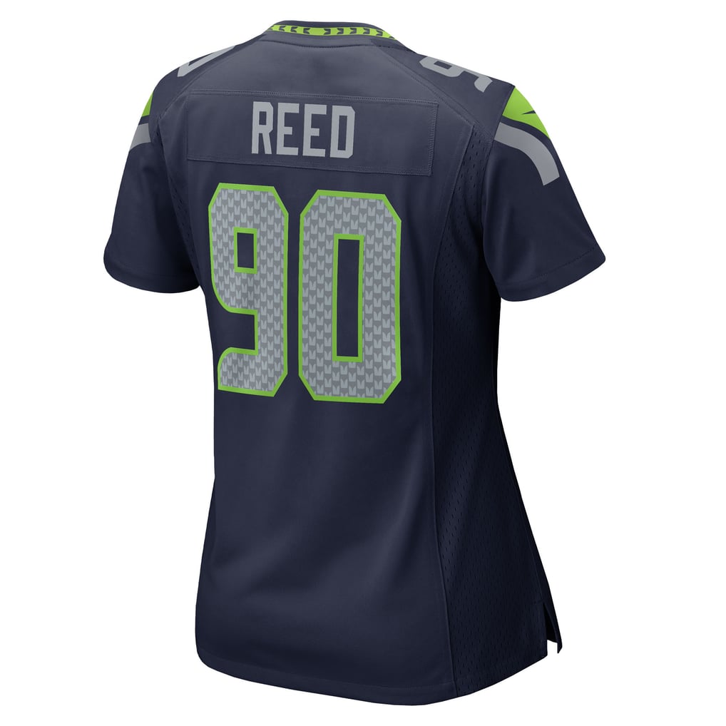 Women's Seattle Seahawks Jarran Reed College Navy Team Game Jersey