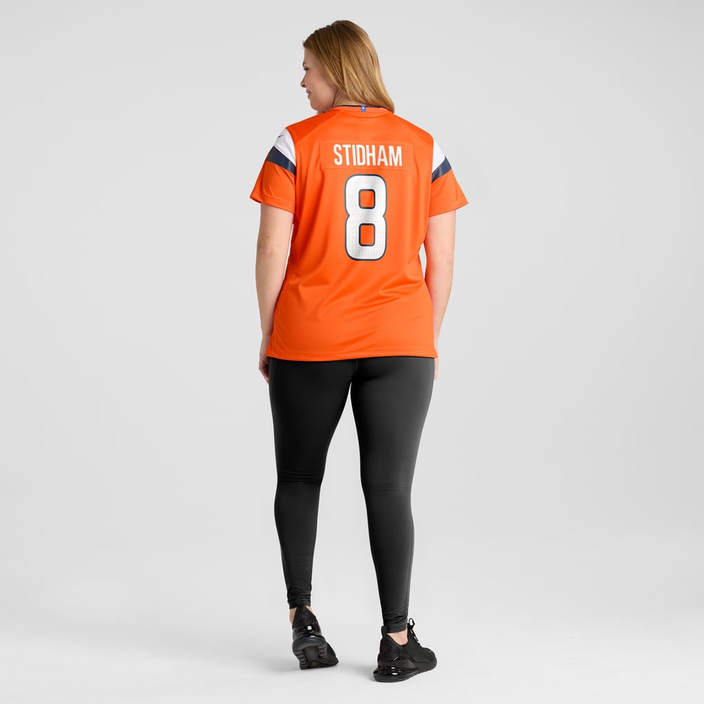 Women's Denver Broncos Jarrett Stidham Orange Team Game Jersey