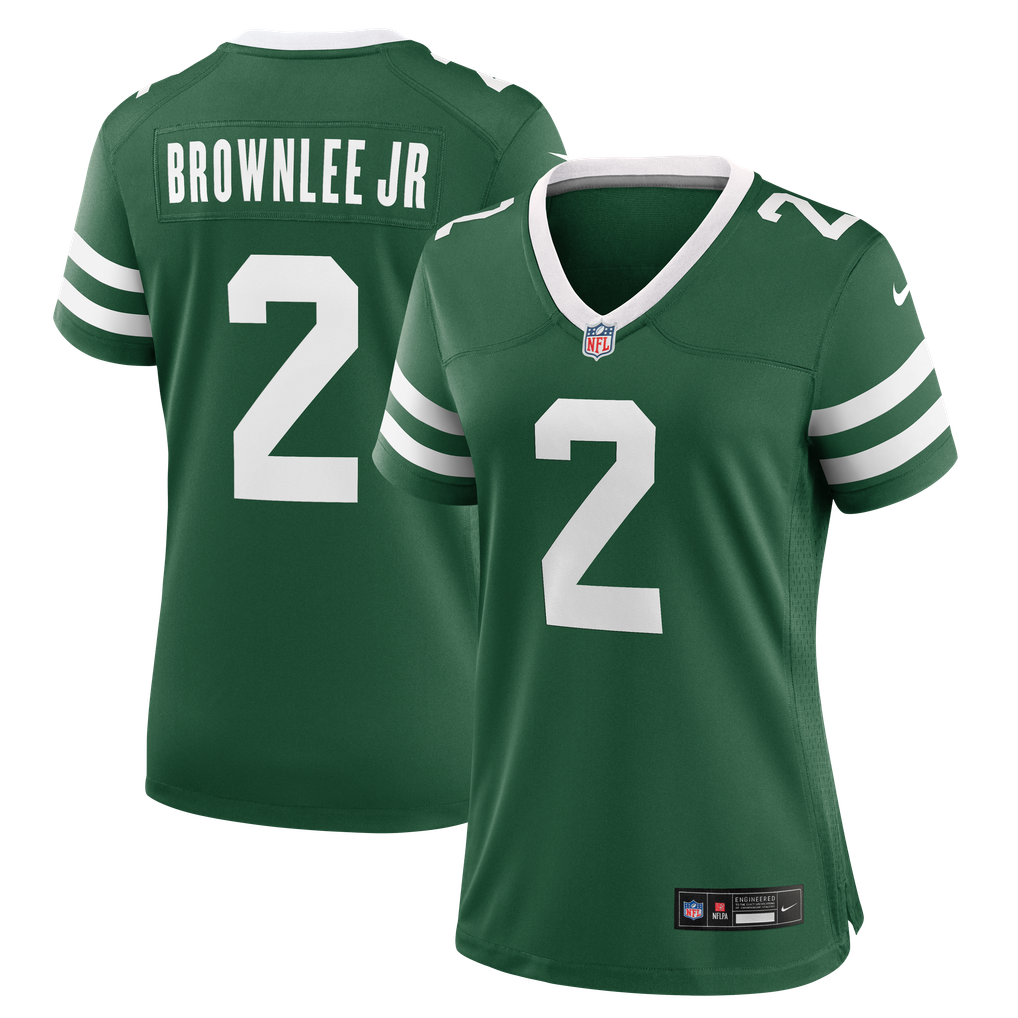 Women's New York Jets Jarvis Brownlee Jr. Legacy Green Team Game Jersey