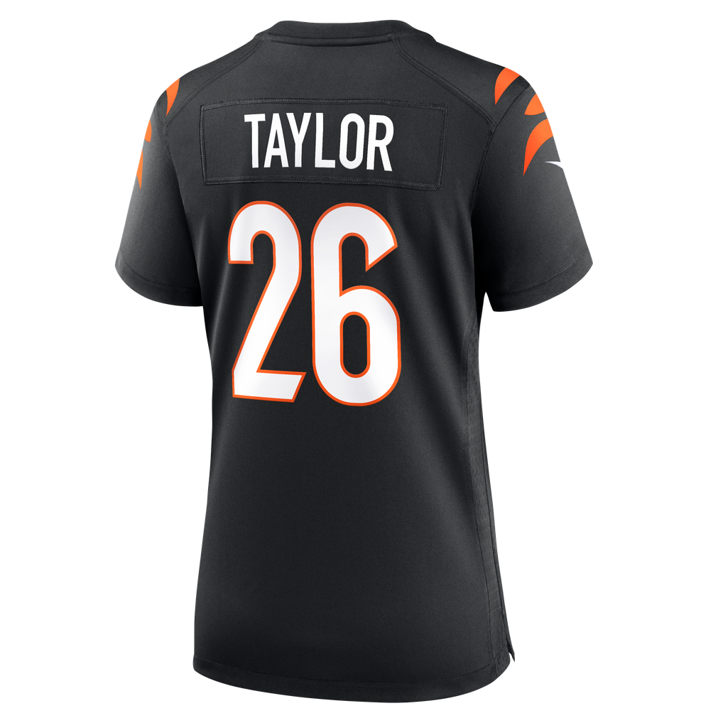 Women's Cincinnati Bengals Ja'Sir Taylor Black Team Game Jersey