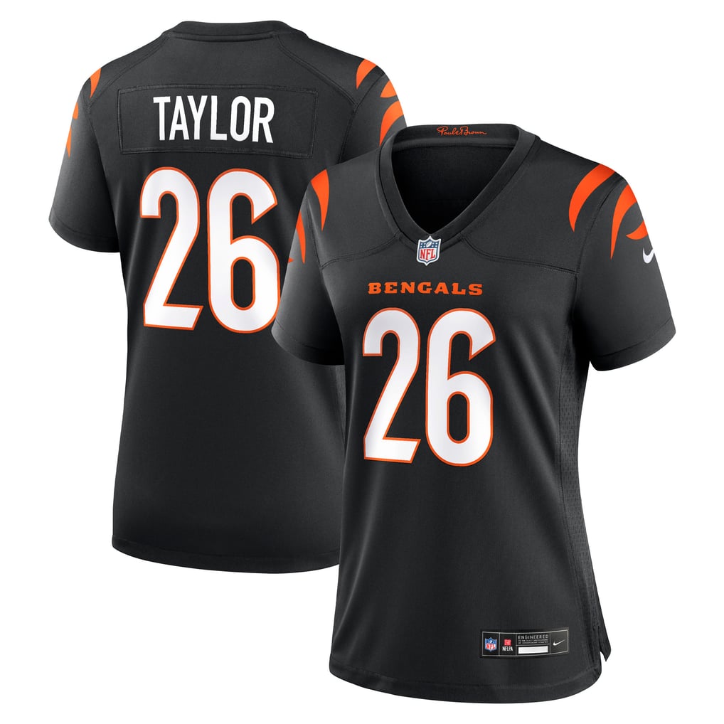 Women's Cincinnati Bengals Ja'Sir Taylor Black Team Game Jersey