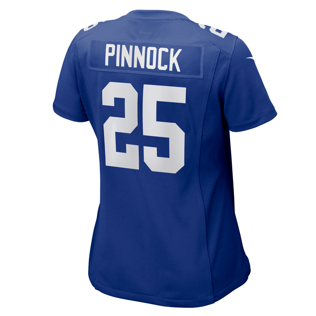 Women's New York Giants Jason Pinnock Royal Team Game Jersey
