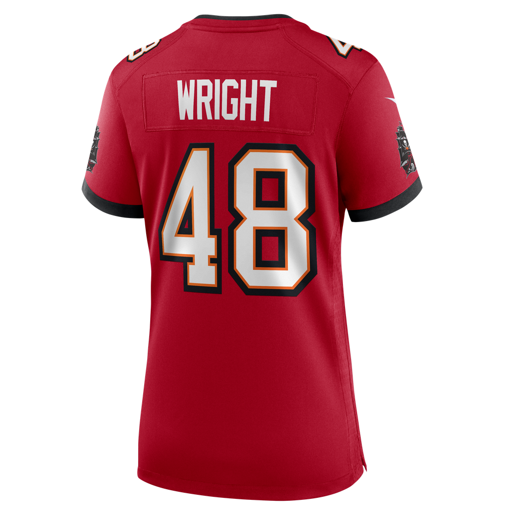 Women's Tampa Bay Buccaneers Javin Wright Red Team Game Jersey