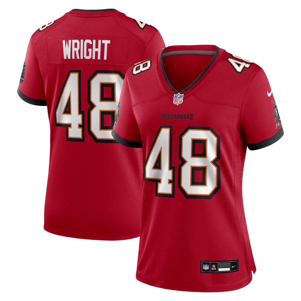 Women's Tampa Bay Buccaneers Javin Wright Red Team Game Jersey