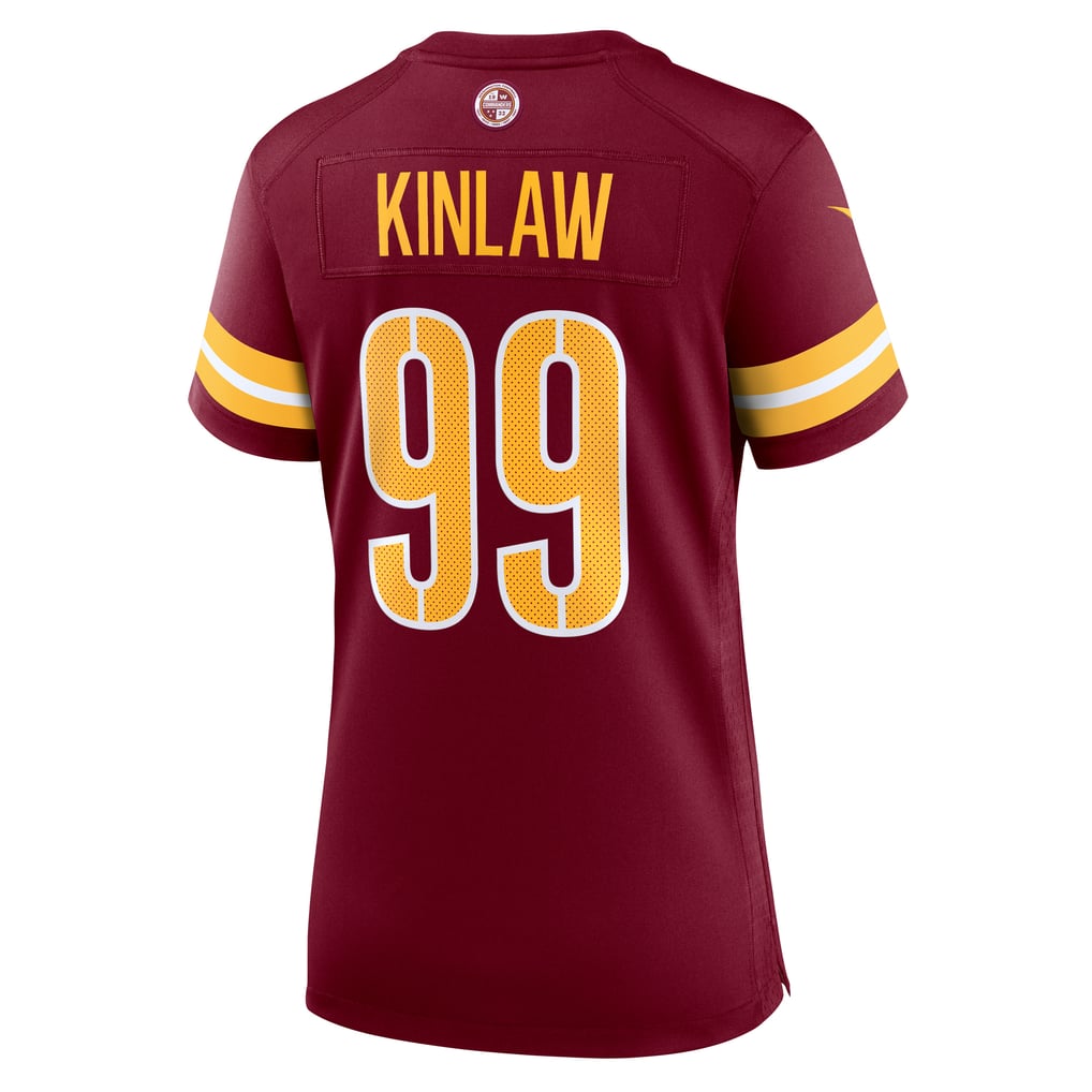 Women's Washington Commanders Javon Kinlaw Burgundy Team Game Jersey