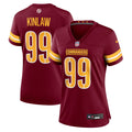 Women's Washington Commanders Javon Kinlaw Burgundy Team Game Jersey