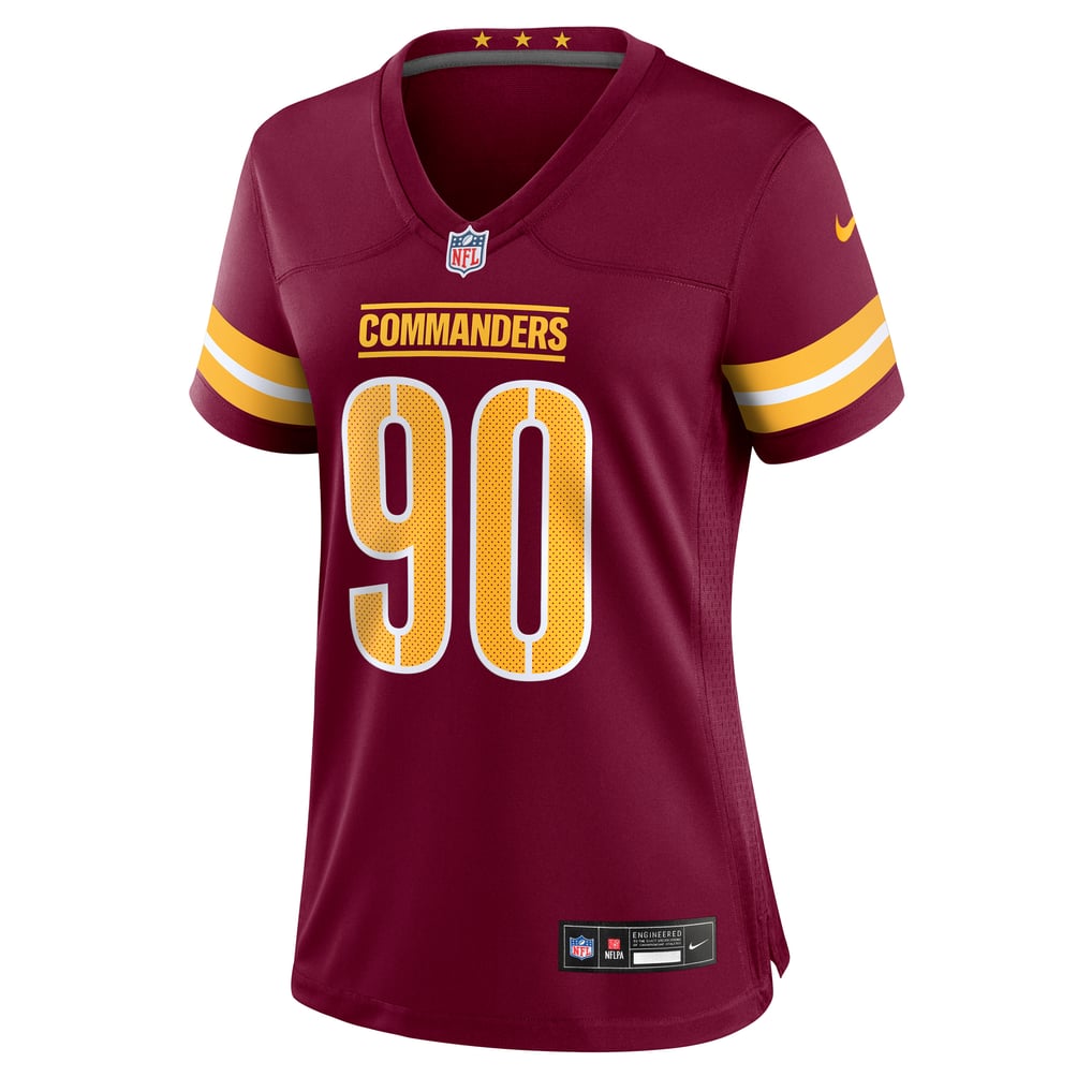 Women's Washington Commanders Javontae Jean-Baptiste Burgundy Team Game Jersey