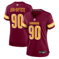 Women's Washington Commanders Javontae Jean-Baptiste Burgundy Team Game Jersey