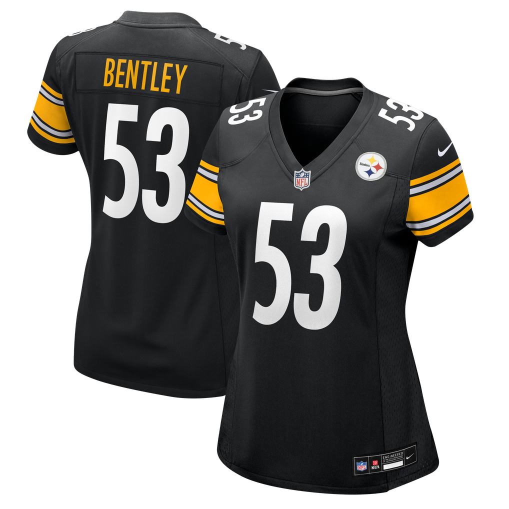 Women's Pittsburgh Steelers JaWhaun Bentley Black Team Game Jersey
