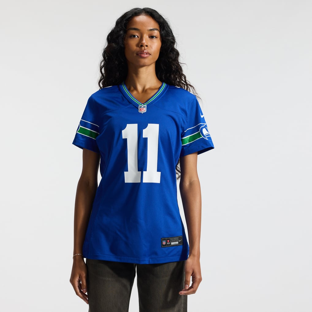 Women's Seattle Seahawks Jaxon Smith-Njigba Royal Throwback Player Game Jersey