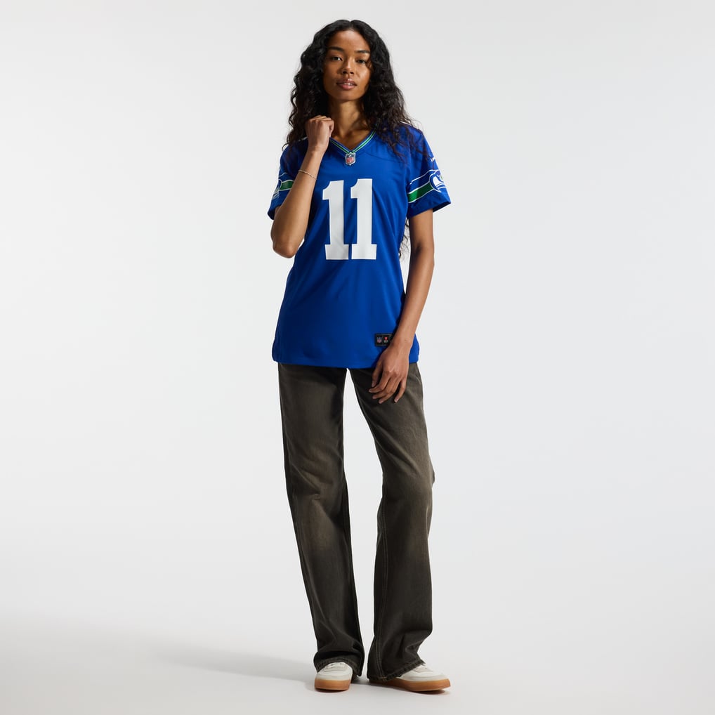 Women's Seattle Seahawks Jaxon Smith-Njigba Royal Throwback Player Game Jersey
