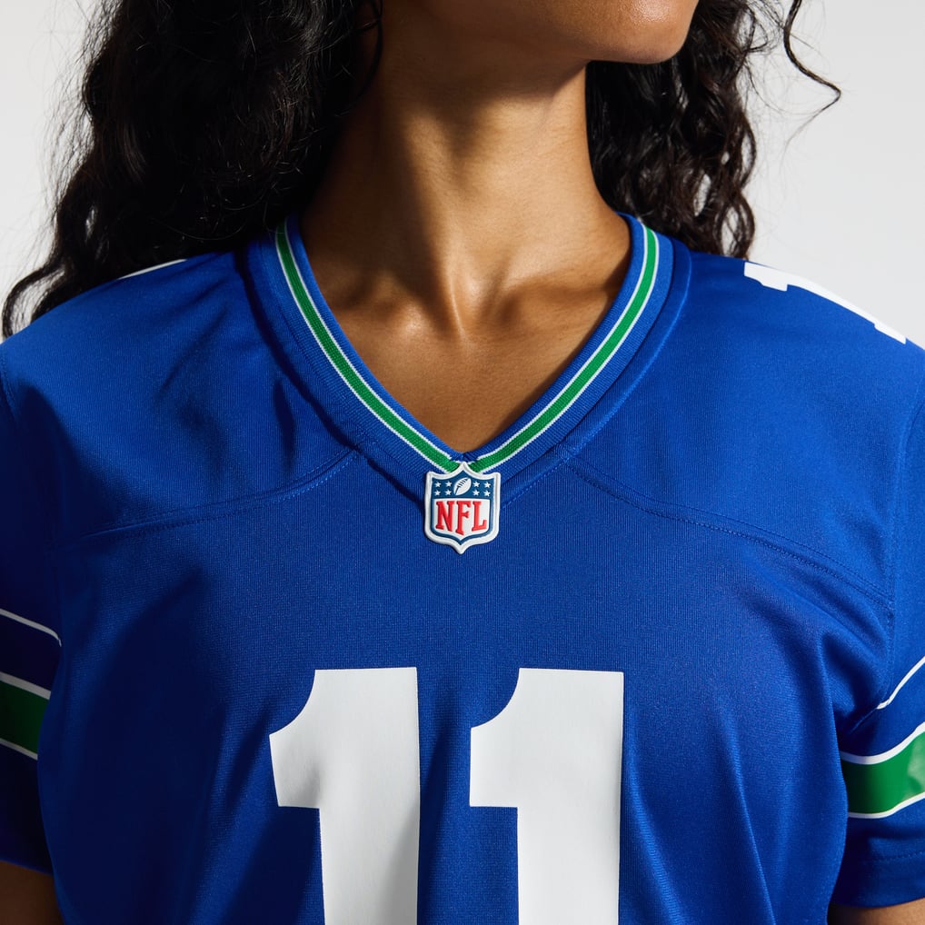 Women's Seattle Seahawks Jaxon Smith-Njigba Royal Throwback Player Game Jersey