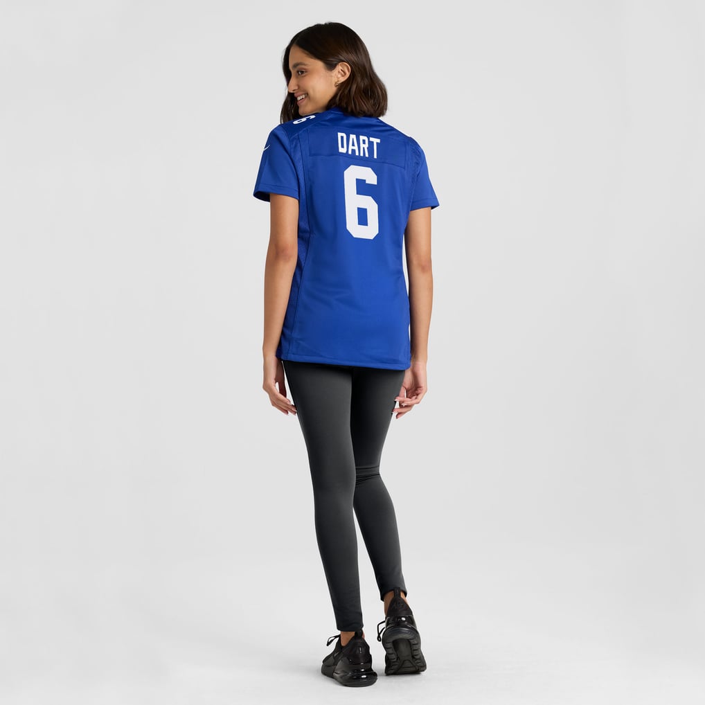 Women's New York Giants Jaxson Dart Royal Team Game Jersey