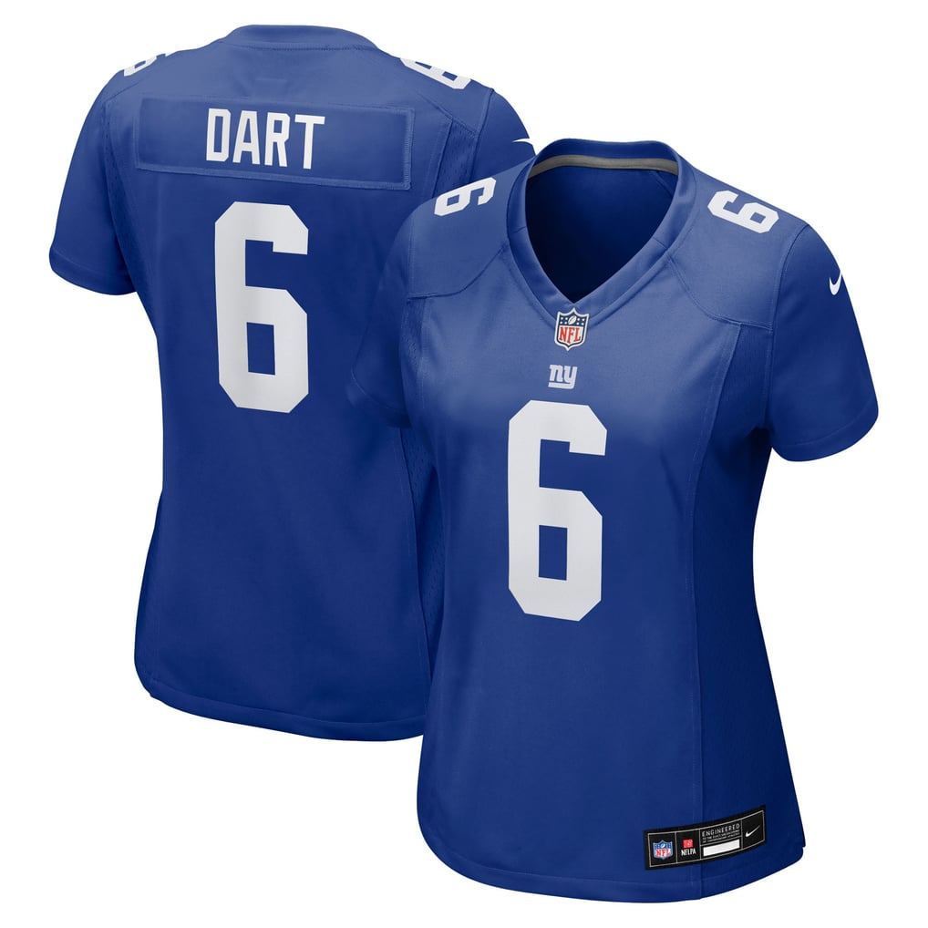 Women's New York Giants Jaxson Dart Royal Team Game Jersey