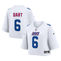 Women's New York Giants Jaxson Dart White Cropped Fashion Game Jersey