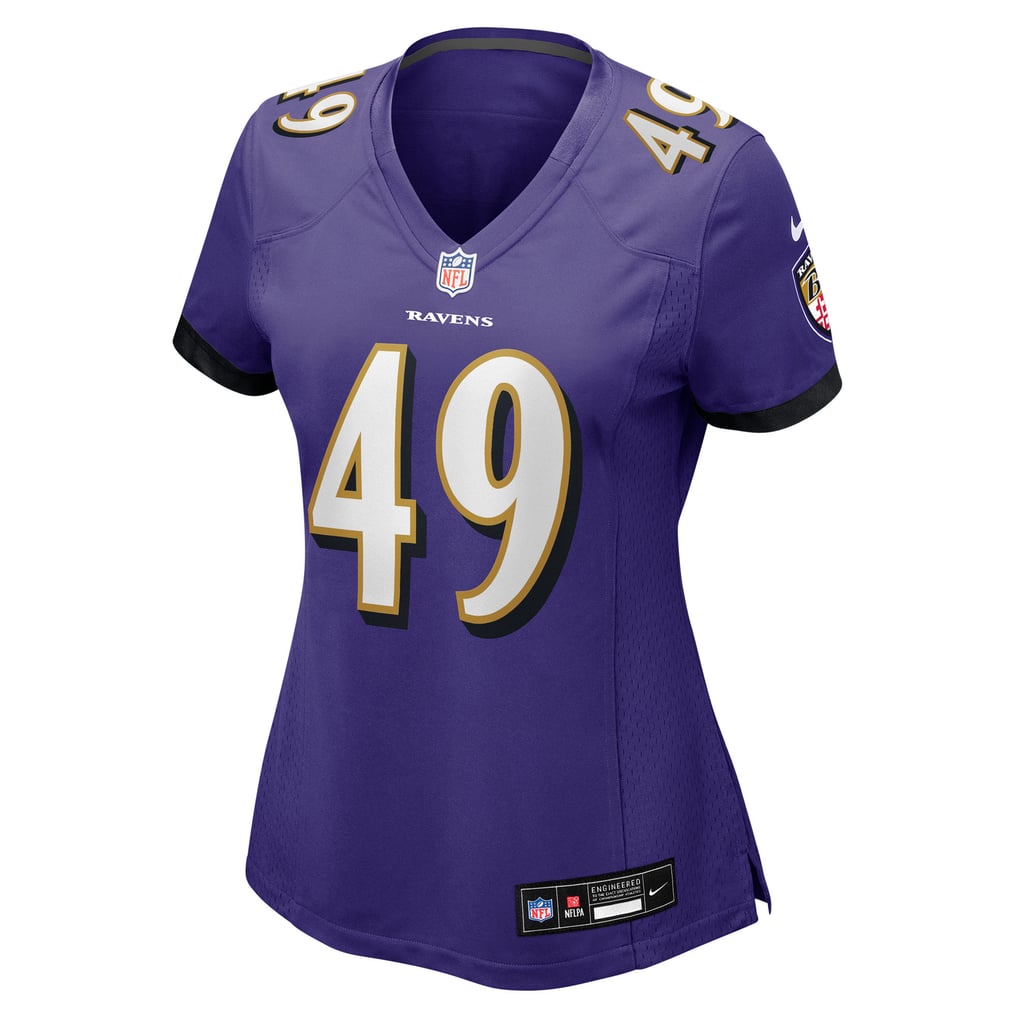 Women's Baltimore Ravens Jay Higgins IV Purple Team Game Jersey