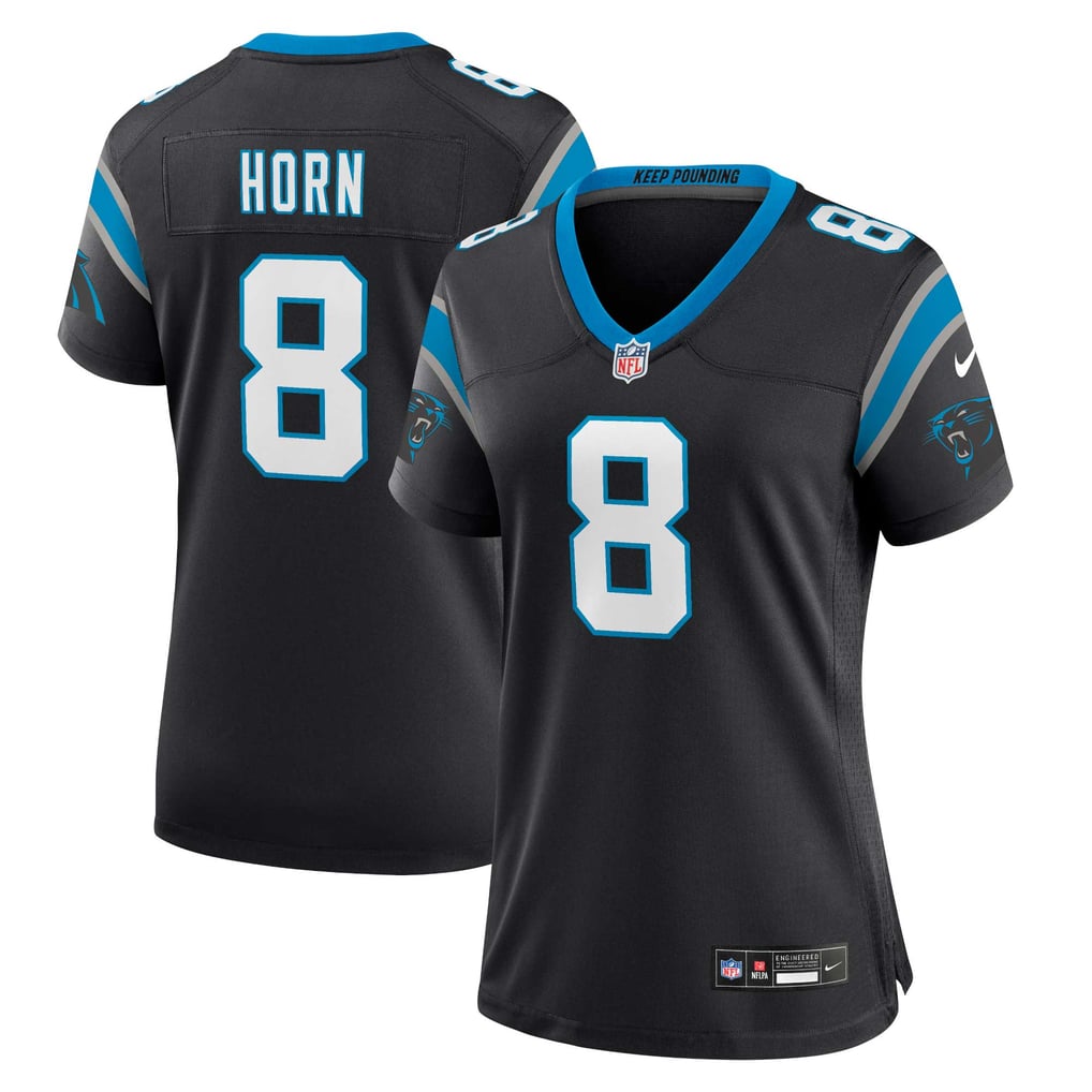 Women's Carolina Panthers Jaycee Horn Black Player Jersey