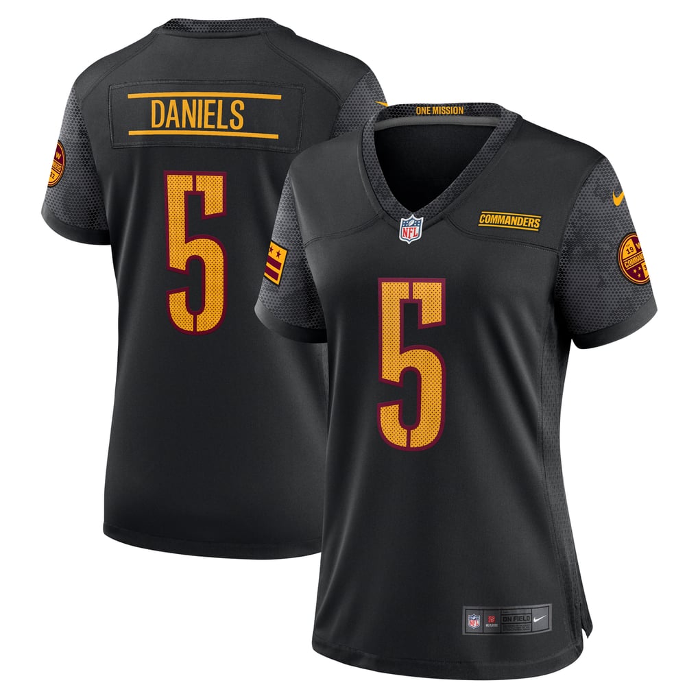 Women's Washington Commanders Jayden Daniels Black Alternate Game Player Jersey