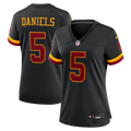Women's Washington Commanders Jayden Daniels Black Hail Raiser Alternate Game Jersey