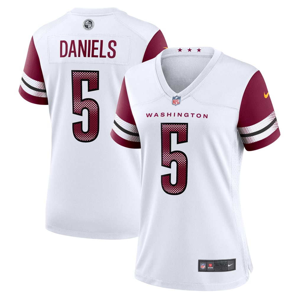 Women's Washington Commanders Jayden Daniels White Game Jersey