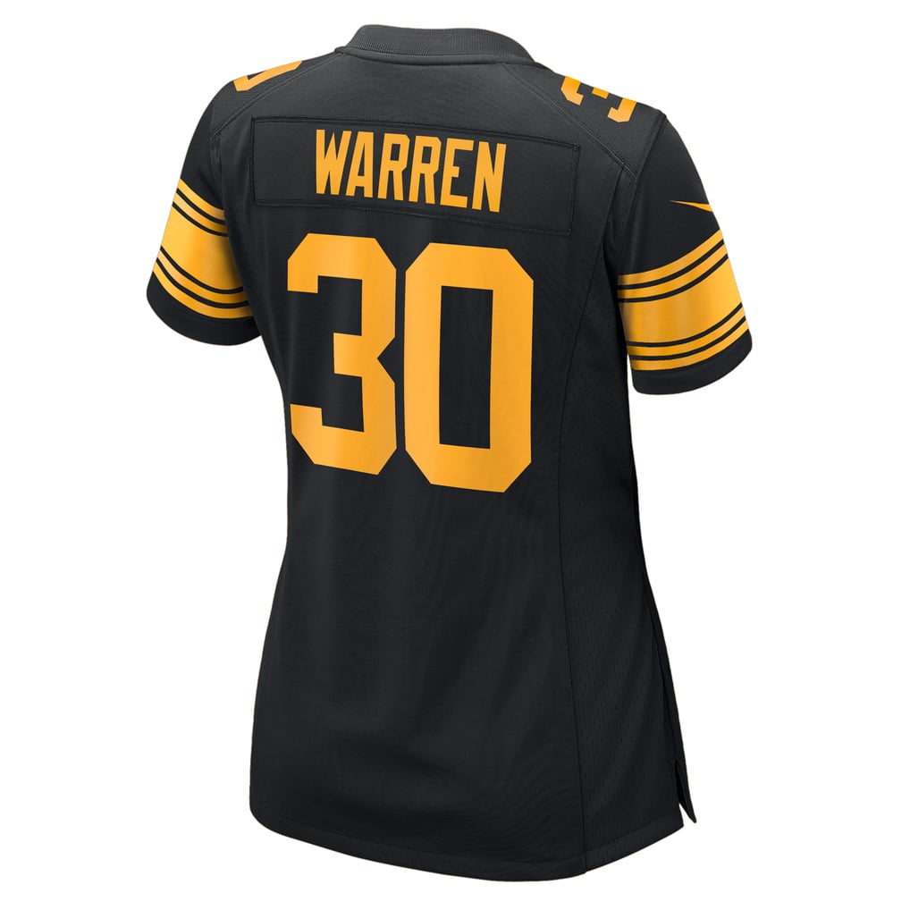 Women's Pittsburgh Steelers Jaylen Warren Black Alternate Game Jersey