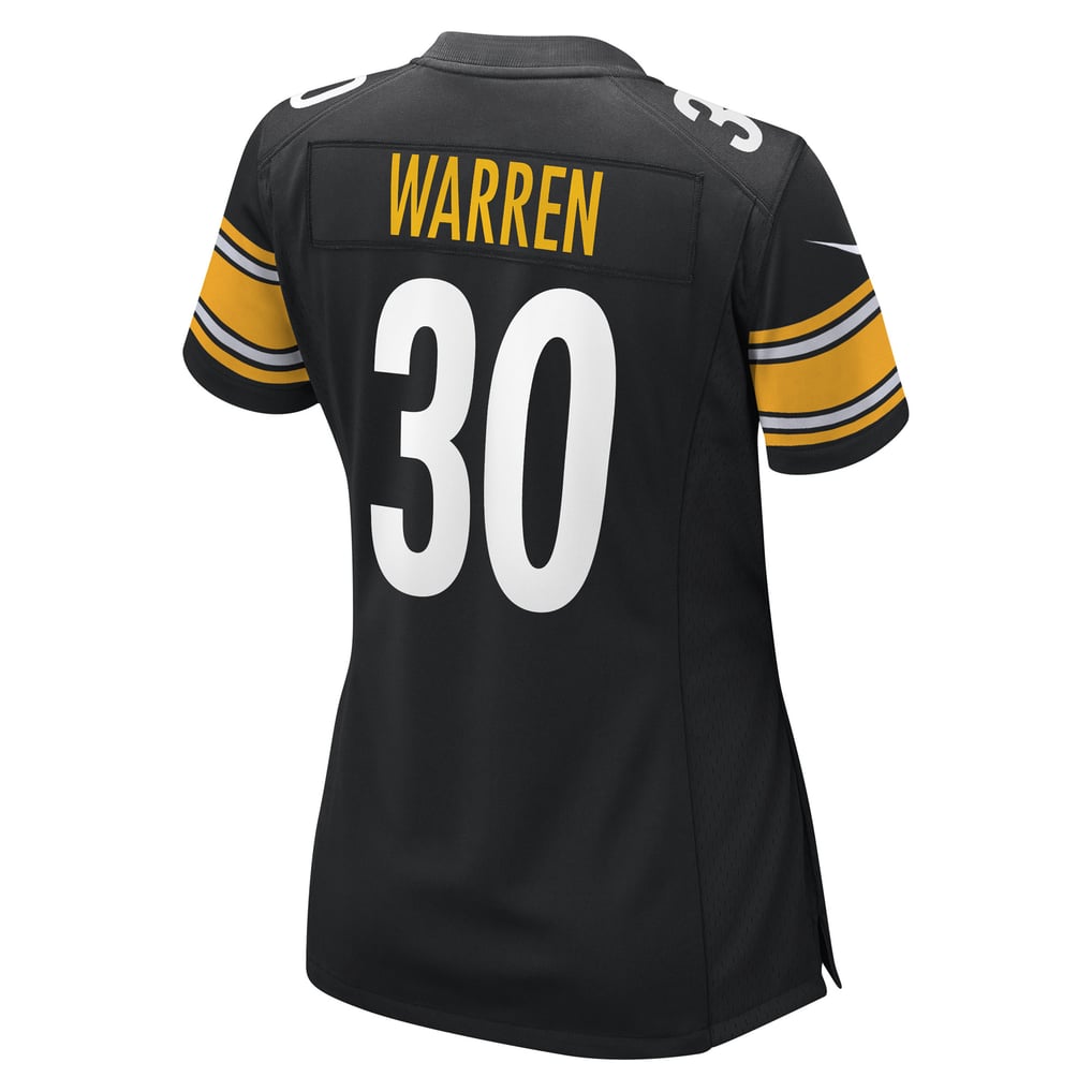 Women's Pittsburgh Steelers Jaylen Warren Black Game Player Jersey